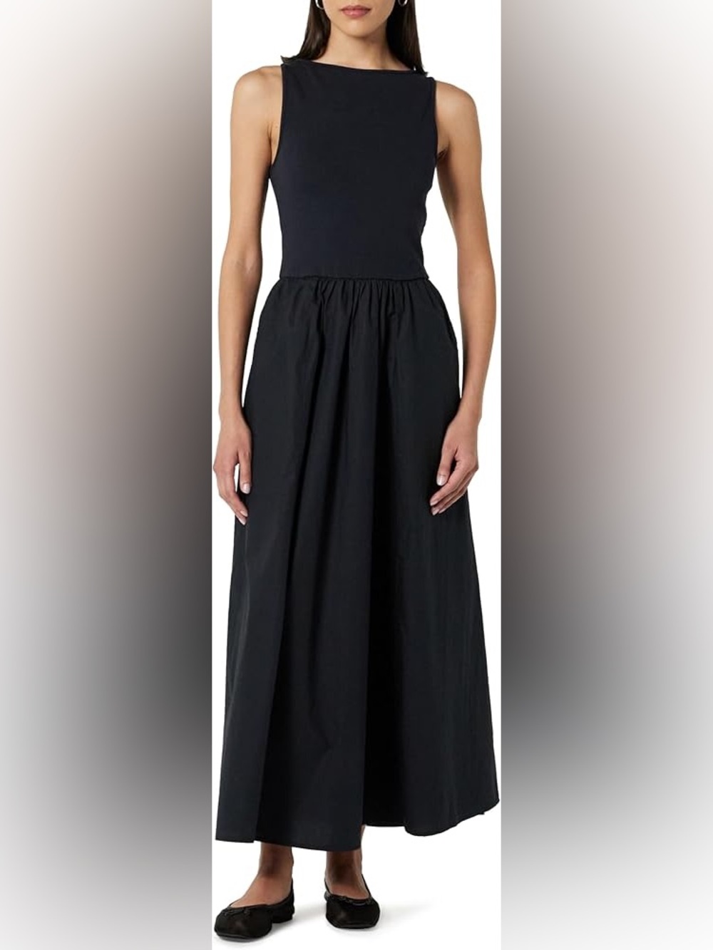 Sleeveless Navy Maxi Dress - Classic Elegant Style